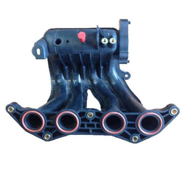 intake-manifold-peugeot-206-tu3-electric-throttle-crouse منیفولد هوای پلاستیکی پژو 206 موتور TU3 با دریچه گاز برقی - کروز پلاس - تصویر 1